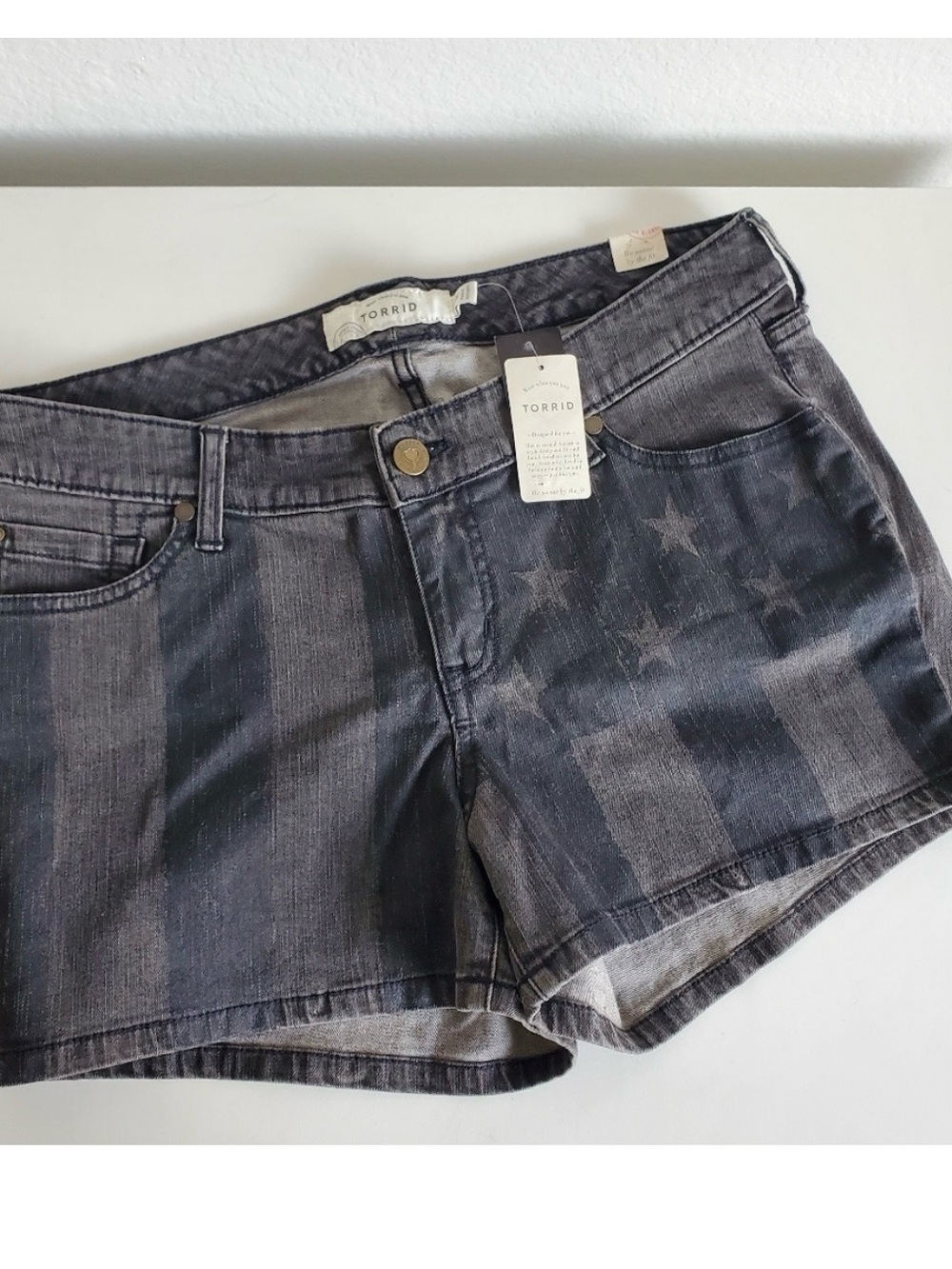 Torrid | Americana Black Denim Jean Shorts